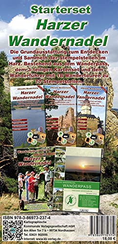 Starterset Harzer Wandernadel: Grundausstattung zum Erwandern der Stempelstellen der Harzer Wandernadel