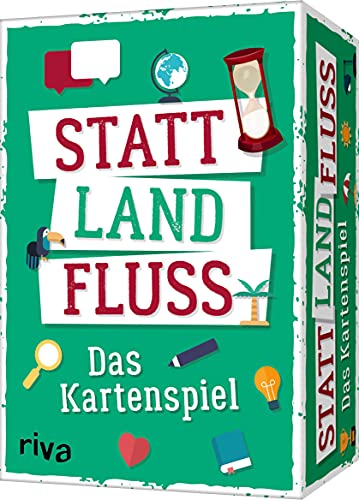 Statt Land Fluss – Das Kartenspiel: Für Zuhause und unterwegs, Party oder Spieleabend. Das perfekte Geschenk. Ab 12 Jahren Statt Land Fluss – Das Kartenspiel: Für Zuhause und unterwegs, Party oder Spieleabend. Das perfekte Geschenk. Ab 12 Jahren von RIVA