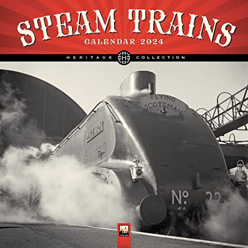 Steam Trains Heritage 2024 Calendar von Flame Tree Publishing