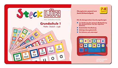 SteckLÜK: Grundschule mix 1 Mathe - Deutsch - Logik Alter 7 - 8 (rot) von LÜK