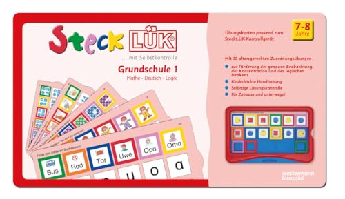 SteckLÜK: Grundschule mix 1 Mathe - Deutsch - Logik Alter 7 - 8 (rot) von LÜK