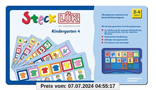 SteckLÜK: Kindergarten 4: Alter 3 - 4 (blau)