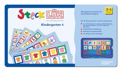 SteckLÜK: Kindergarten 4 Alter 3 - 4 (blau)
