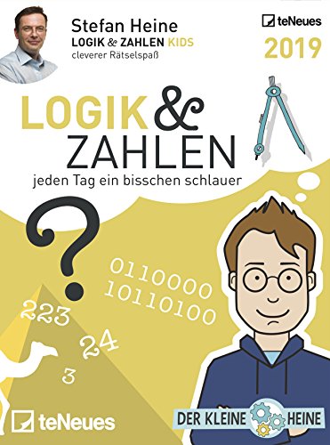 Stefan Heine: Logik & Zahlen 2019 - Tagesabreißkalender, Rätselkalender, Logik und Wissen - 11,8 x 15,9 cm