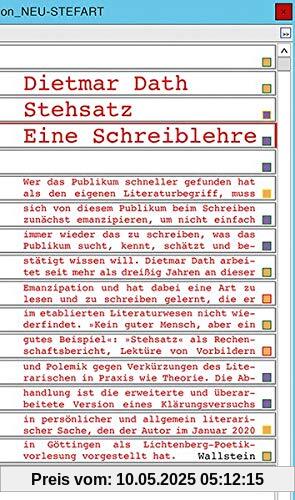 Stehsatz: Eine Schreiblehre