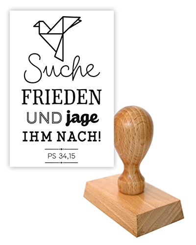 Stempel: Suche Frieden und jage ihm nach. (Ps 34,15)