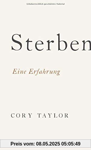 Sterben: Eine Erfahrung
