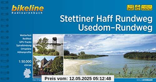 Stettiner Haff Rundweg • Usedom-Rundweg: 1:50.000, 434 km (Bikeline Radtourenbücher)