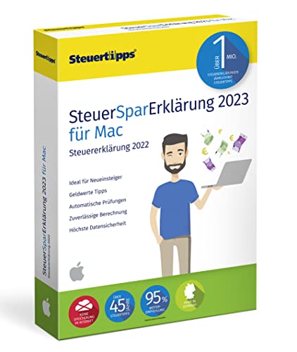 SteuerSparErklärung 2023 Mac-Version: Schnell & einfach zur Steuererklärung 2022 von Akademische Arbeitsgemeinschaft