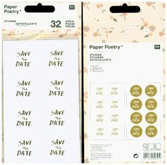 Sticker, Save Date, Gold von RICO-Design tap