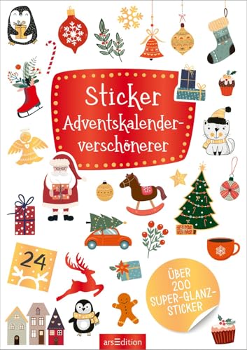 Sticker Adventskalenderverschönerer: Über 200 Super-Glanz-Sticker | Glitzernde Dekosticker für den Advent Sticker Adventskalenderverschönerer: Über 200 Super-Glanz-Sticker | Glitzernde Dekosticker für den Advent