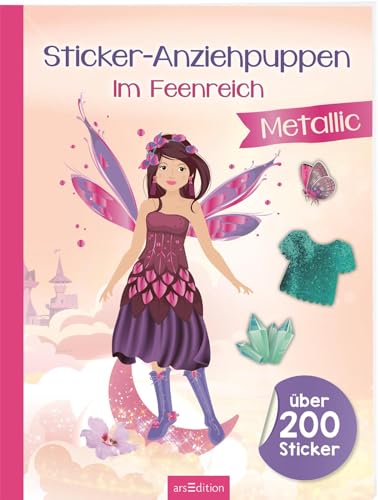 Sticker-Anziehpuppen Metallic – Im Feenreich: Über 200 Sticker mit Metallic-Effekt | Stickerheft mit glänzenden Folienstickern für Kinder ab 4 Jahren Sticker-Anziehpuppen Metallic – Im Feenreich: Über 200 Sticker mit Metallic-Effekt | Stickerheft mit glänzenden Folienstickern für Kinder ab 4 Jahren