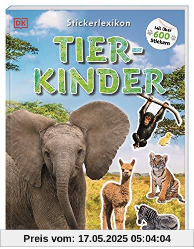 Sticker-Lexikon. Tierkinder: Mit über 600 Stickern