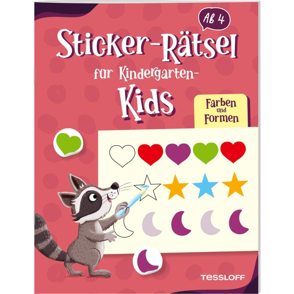 Sticker-Rätsel für Kindergarten-Kids. Farben und Formen Sticker-Rätsel für Kindergarten-Kids. Farben und Formen von Tessloff Verlag