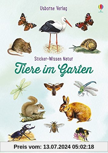 Sticker-Wissen Natur: Tiere im Garten