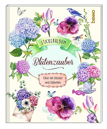 Stickeralbum »Blütenzauber«: Über 80 Sticker und Etiketten