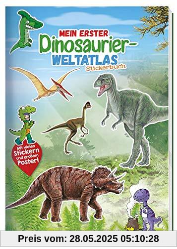 Stickerbuch Mein Dinoatlas: 24 Seiten mit 4 Stickerseiten und Poster Stickerbuch Mein Dinoatlas: 24 Seiten mit 4 Stickerseiten und Poster
