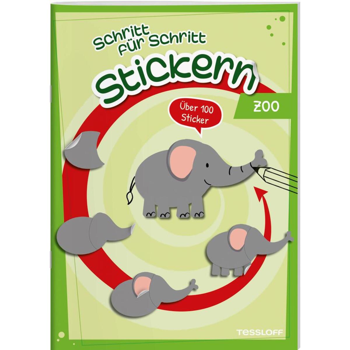 Stickern Schritt für Schritt. Zoo Stickern Schritt für Schritt. Zoo von Tessloff Verlag