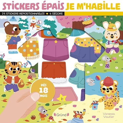 Stickers épais - Je m'habille Stickers épais - Je m'habille von GRUND