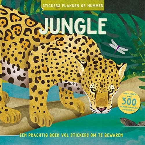 Stickers plakken op nummer - Jungle: Een prachtig boek vol stickers om te bewaren von Lantaarn publishers