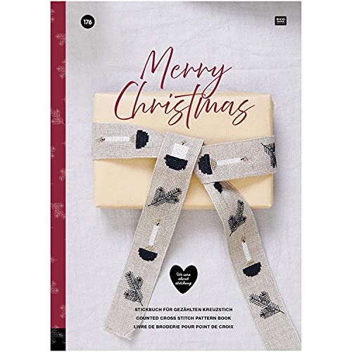 Buch 176 Merry Christmas: Stickbuch für gezählten Kreuzstich von Rico Design