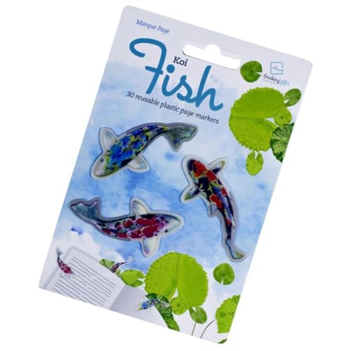 Stikki Marks Koi Fish - 30 Mini-Lesezeichen: Selbstklebend und wiederablösbar