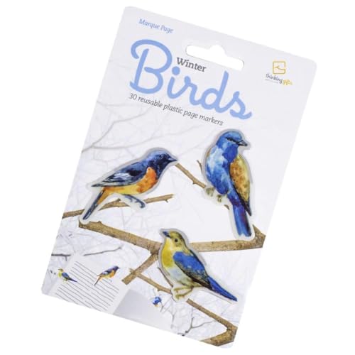 Stikki Marks Winter Birds - 30 Mini-Lesezeichen: Selbstklebend und wiederablösbar