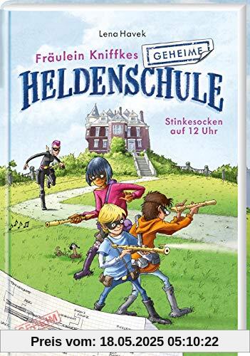 Stinkesocken auf 12 Uhr: | Superhelden-Geschichte ab 8 Jahren (1) (Fräulein Kniffkes geheime Heldenschule, Band 1)