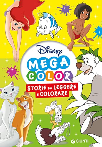 Storie da leggere e colorare. Disney mega color. Ediz. illustrata (Disney time) von Disney Libri