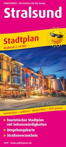 Stralsund: Touristischer Stadtplan mit Sehenswürdigkeiten und Straßenverzeichnis. 1:14000 (Stadtplan / SP): Touristischer Stadtplan mit Sehenswürdigkeiten und Straßenverzeichnis. 1:16000 von Publicpress