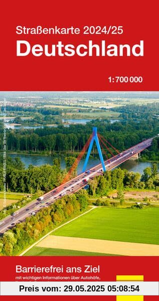 Straßenkarte Deutschland 2024/25 Straßenkarte Deutschland 2024/25