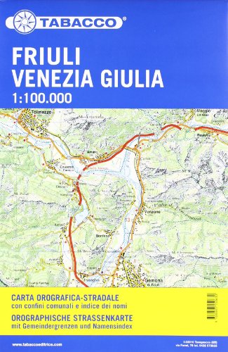 Straßenkarte Friuli Venezia Giulia: Straßenkarte Tabacco. 1:100000: Orographische Strassenkarte mit Gemeindegrenzen und Namensindex (Carta stradale Friuli Venezia Giulia) Straßenkarte Friuli Venezia Giulia: Straßenkarte Tabacco. 1:100000: Orographische Strassenkarte mit Gemeindegrenzen und Namensindex (Carta stradale Friuli Venezia Giulia)