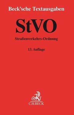 Straßenverkehrs-Ordnung von Beck Juristischer Verlag
