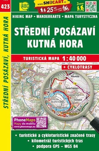 Střední Posázaví, Kutná Hora / Mittlere Sasau, Kuttenberg (Wander - Radkarte 1:40.000) (SHOCart Wander - Radkarte 1:40.000 Tschechien, Band 423) von Freytag + Berndt