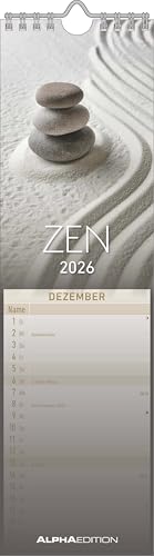 Streifenplaner Mini Zen 2026 - Streifen-Kalender 9,5x33 cm - Harmonie und Achtsamkeit - Wandplaner - Küchenkalender - Alpha Edition Streifenplaner Mini Zen 2026 - Streifen-Kalender 9,5x33 cm - Harmonie und Achtsamkeit - Wandplaner - Küchenkalender - Alpha Edition von ALPHA EDITION