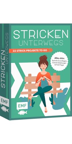 Stricken unterwegs: 22 Strick-Projekte to go im praktischen Mitnahmeformat: Mützen, Pullover, Socken, Schals | Alles drin: Technik-Grundlagen, Schritt-Anleitungen & Profi-Tipps Stricken unterwegs: 22 Strick-Projekte to go im praktischen Mitnahmeformat: Mützen, Pullover, Socken, Schals | Alles drin: Technik-Grundlagen, Schritt-Anleitungen & Profi-Tipps von EMF