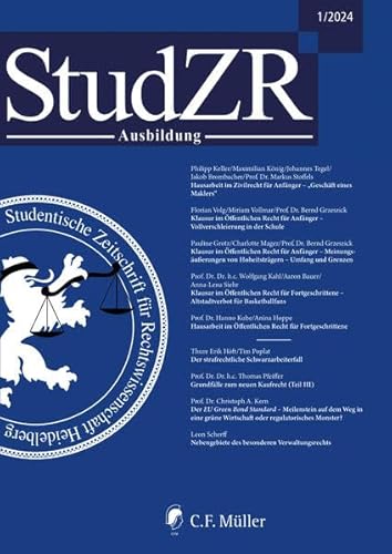 StudZR Ausbildung 1/2024: Studentische Zeitschrift für Rechtswissenschaft Ausbildung von C.F. Müller