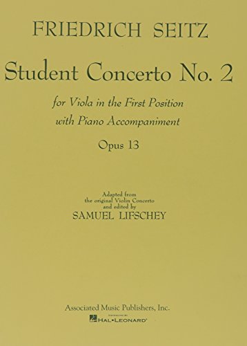 Student Concerto No. 2: Viola and Piano: First Position
