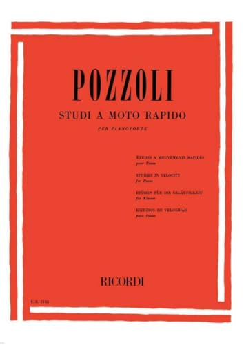 Etude mouvement rapide (Studi a moto rapido) - Piano von Ricordi