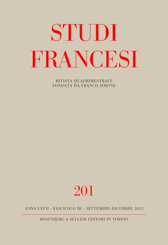 Studi francesi (2023) (Vol. 201) von Rosenberg & Sellier