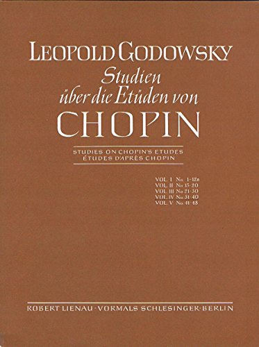 Studien über die Etüden von F. Chopin: Band 4 No. 31-40. Klavier. Spielbuch. von EDITION PETERS