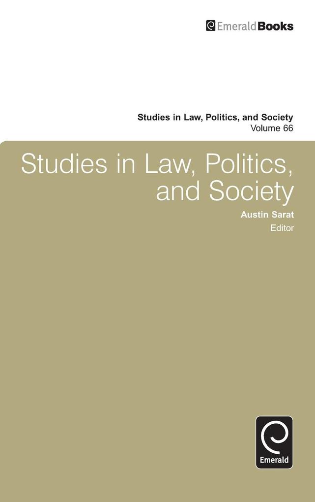 Studies in Law Politics and Society von Emerald Group Publishing Limited