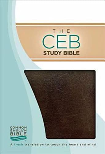 Study Bible-Ceb: Common English Bible, Bonded Leather, Study Bible
