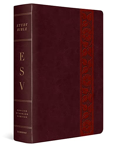 Study Bible-ESV-Large Print Trellis Design: English Standard Version Mahogany Trutone Trellis Design