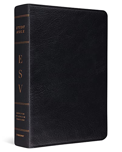 Study Bible-ESV [With Online Access Code]: English Standard Version, Black Genuine Leather von Crossway Books