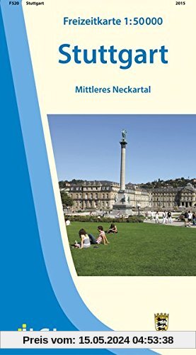 Stuttgart: Mittleres Neckartal Freizeitkarte 1:50 000 (Freizeitkarten 1:50000)