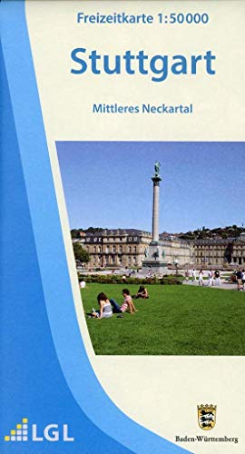F520 Stuttgart: Mittleres Neckartal: Rad- und Wanderkarte. Mittleres Neckartal (Freizeitkarten 1:50000 / Mit Touristischen Informationen, Wander- und Radwanderungen)