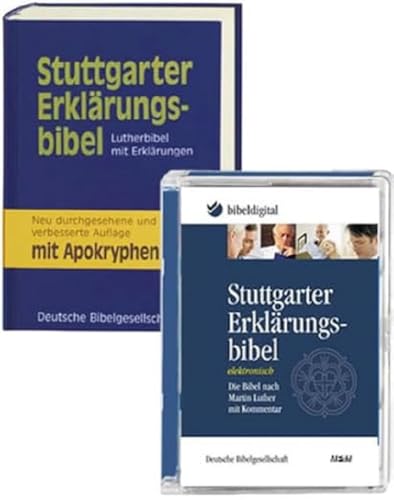 Stuttgarter Erklärungsbibel: Lutherbibel mit Erklärungen. Mit Apokryphen. - Kombipaket Buch und CD-ROM von Deutsche Bibelgesellschaft