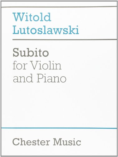 Subito for Violin and Piano von Chester Music