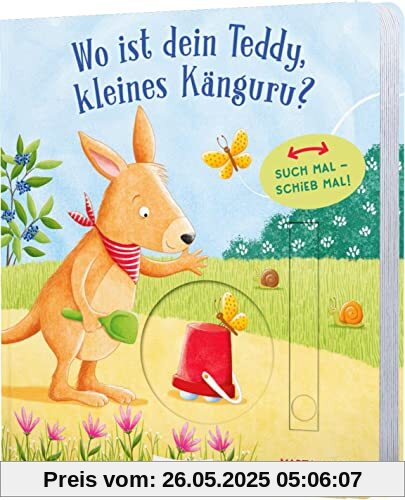 Such mal – schieb mal! : Wo ist dein Teddy, kleines Känguru?: Mitmachbuch mit Schiebeelementen